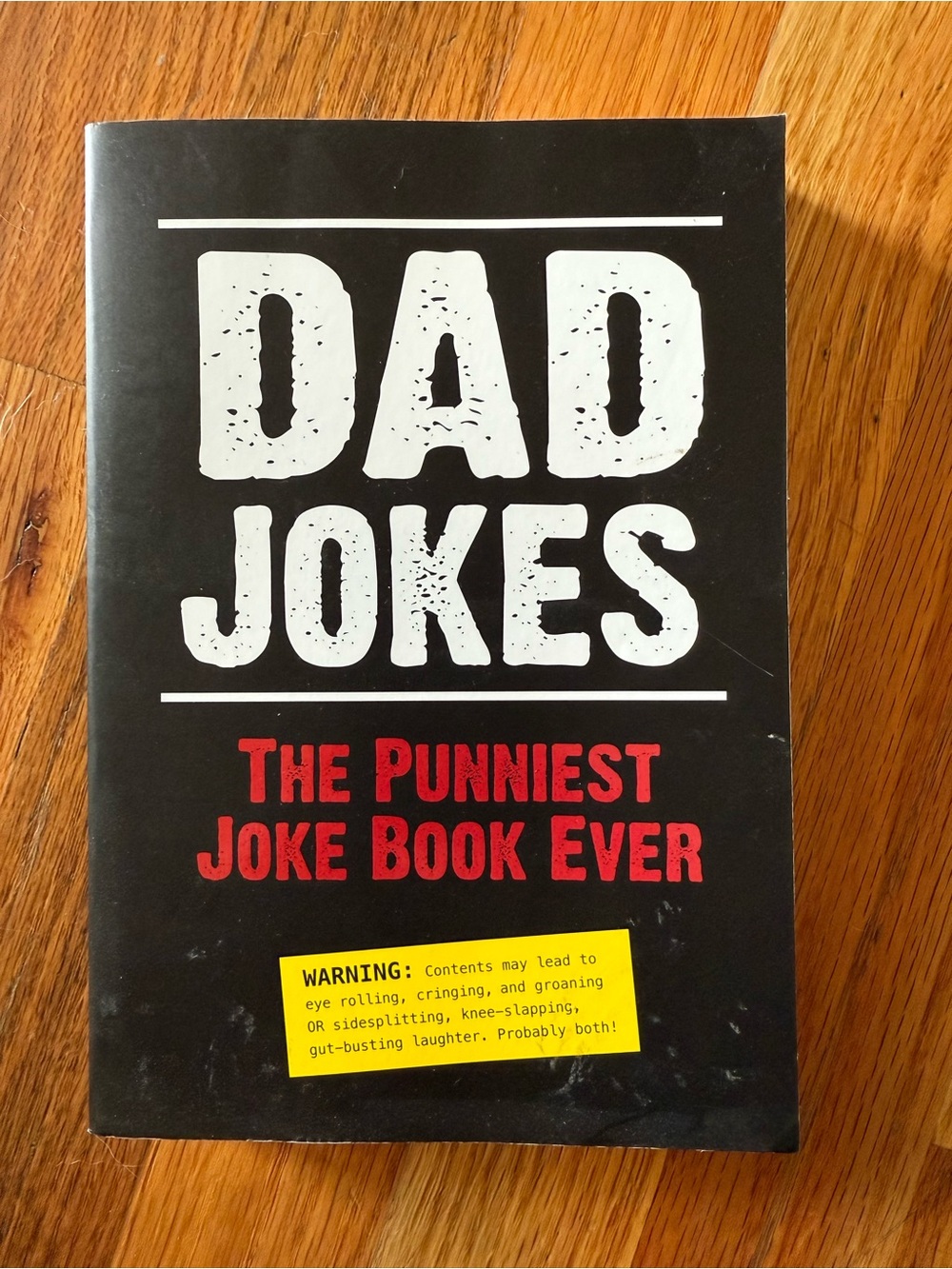 Dad Jokes: The Punniest Joke Book Ever - Black & Red Cover